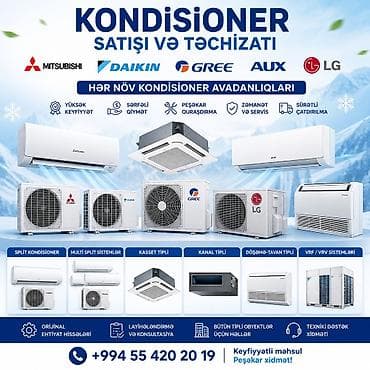 atv kanallar: Kondisioner ❄️ Mitsubishi, Daikin, Gree, AUX və LG markalarının — 1