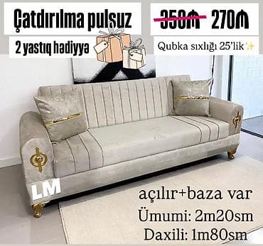 Divanlar: Di̇van-kravat, Yeni, Açılan, Bazalı, Parça, Şəhərdaxili pulsuz çatdırılma — 1
