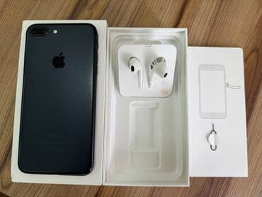 iphone 7 şirvan: IPhone 7 Plus, 32 GB, Jet Black, Zəmanət, Barmaq izi, Sənədlərlə — 1