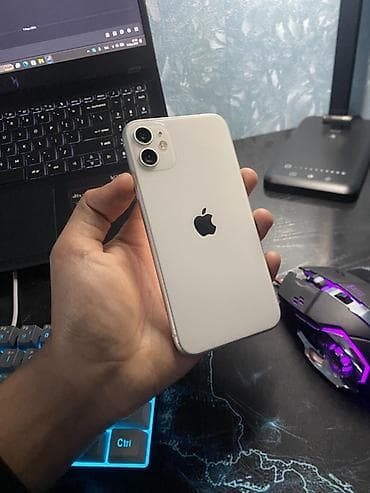 iphone 14 blue: IPhone 11, 128 GB, Ağ, Simsiz şarj — 1