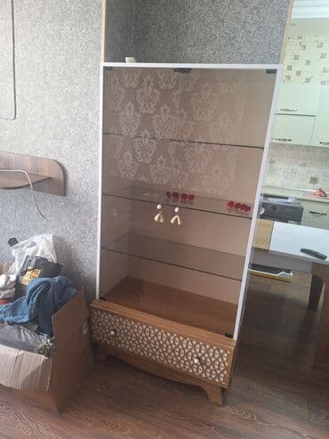 вешалка стойка для одежды напольная в икеа: Стеклянная витрина-шкаф, Новый, Самовывоз — 1