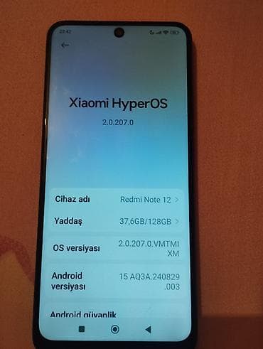 Redmi Note 12, 128 GB, rəng - Qara