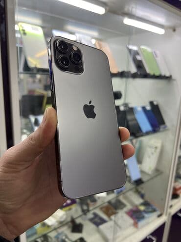 IPhone 12 Pro Max, 128 GB, Natural Titanium, Face ID, Barmaq izi