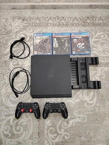 🎮 PS4 Slim 1TB Tam Set – 2 Pult + 3 Oyun + Aksesuarlar 🎮 Satılır lalafo.az -da 🎮 PS4 Slim 1TB Tam Set – 2 Pult + 3 Oyun + Aksesuarlar 🎮 Satılır