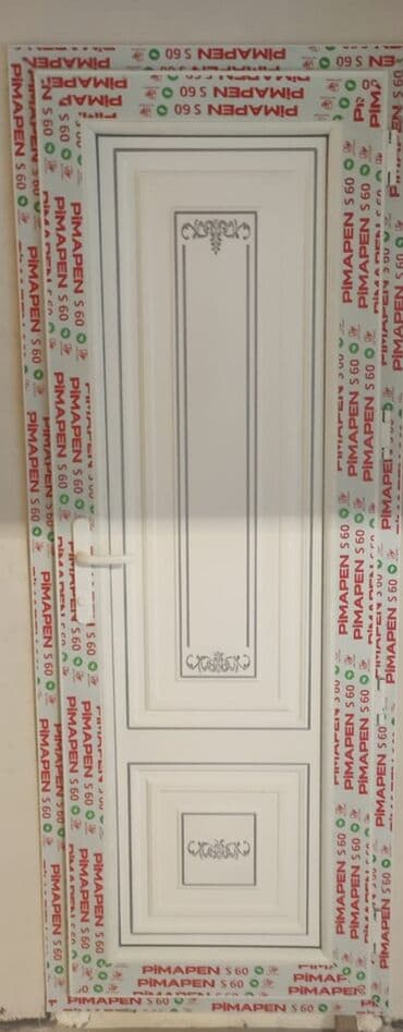 plastik qapılar: Yeni Plastik qapı Zamok və çərçivə ilə, Zəmanətli, Pulsuz quraşdırma, Pulsuz çatdırılma, Ünvandan götürmə, Rayonlara çatdırılma — 4