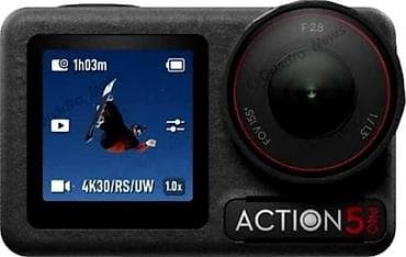 Action 5 Pro aksiyon kamerası - 4K/30 kadr/saniyə qeydi (ekranda — 1