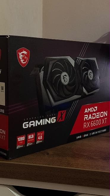 Kompüter ehtiyyat hissələri: Videokart MSI Radeon RX 6600 XT, 8 GB, İşlənmiş — 5