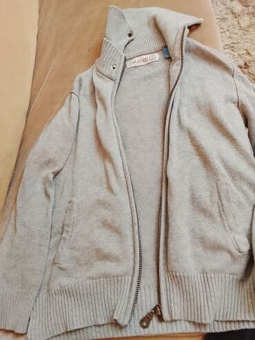 Okaïdi uşaq kardiqanı - Rəng: açıq boz - Model: fermuarlı