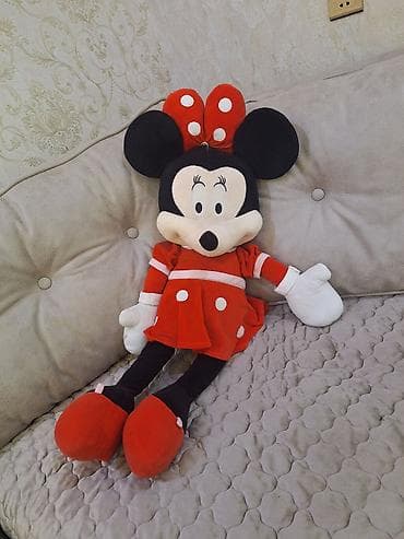 oyuncaq panda: Böyük ölçülü Minnie Mouse plyuş oyuncağı - Dizayn: Qırmızı ağ xallı — 1