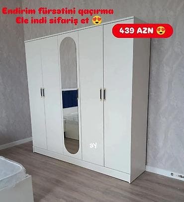 *5 qapili dolab* Yeni sifarisle hazirlanir ✔️reng secimi var Olcu lalafo.az -da *5 qapili dolab* Yeni sifarisle hazirlanir ✔️reng secimi var Olcu