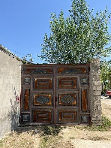 plastic qapi: İşlənmiş Dəmir Həyət darvazası, rəng - Qəhvəyi, Ünvandan götürmə, Pulsuz çatdırılma, Ödənişli çatdırılma — 2