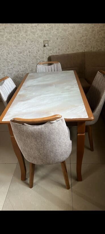 heyet evi ucun stol stul: Mətbəx üçün, İşlənmiş, 4 stul — 1