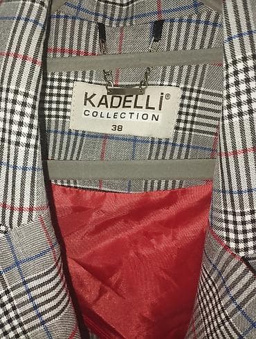 dəri jaket: Ağ rəngli qadın blezeri – La Faba - Brend: La Faba - Ölçü: EU 36 (UK — 4