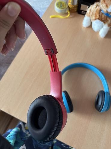 qulaq: P47 Wireless D&SMART qulaqlıqlar (2 ədəd – mavi və qırmızı) İkisi — 3