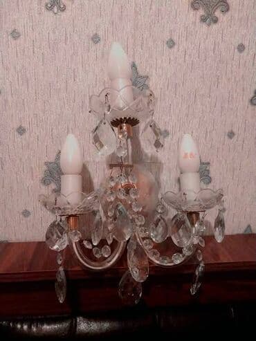 devit 3 ampul qiyməti: Настенный светильник-40 ман.,одноламповая люстра (2 штуки)- каждая — 1