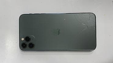 iphone 5 plus 64gb: IPhone 11 Pro Max, Matte Midnight Green, Qırıq — 3