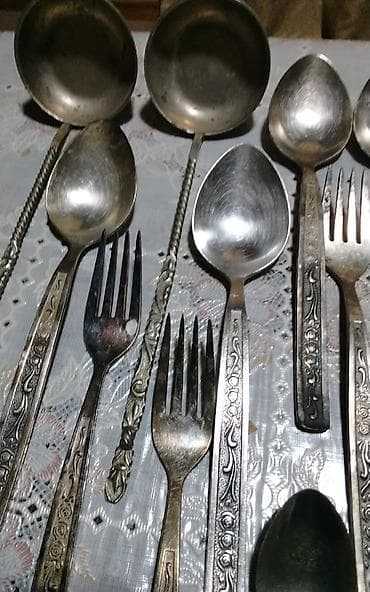 masalli sekilleri: Çay dəsti, rəng - Qızılı, Metal — 5