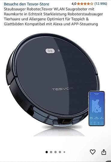 Tesvor markasının robot tozsoranı – ağıllı və güclü təmizlik həlli — 1