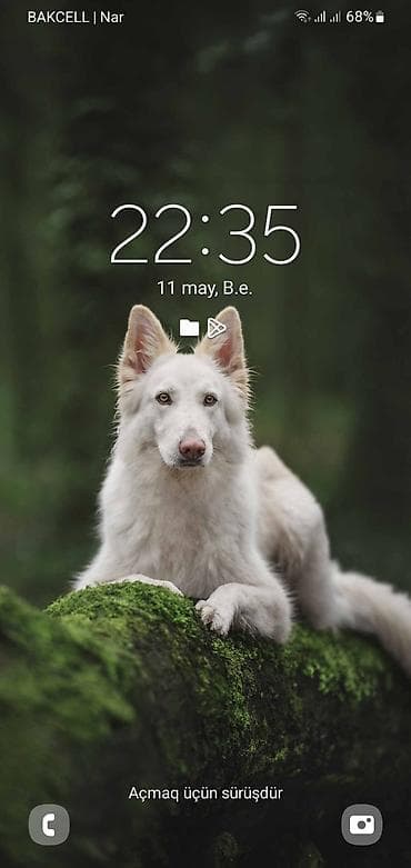 lenovo tab m8: Samsung Galaxy A22, < 2 GB Memory Capacity, rəng - Göy, Barmaq izi — 1