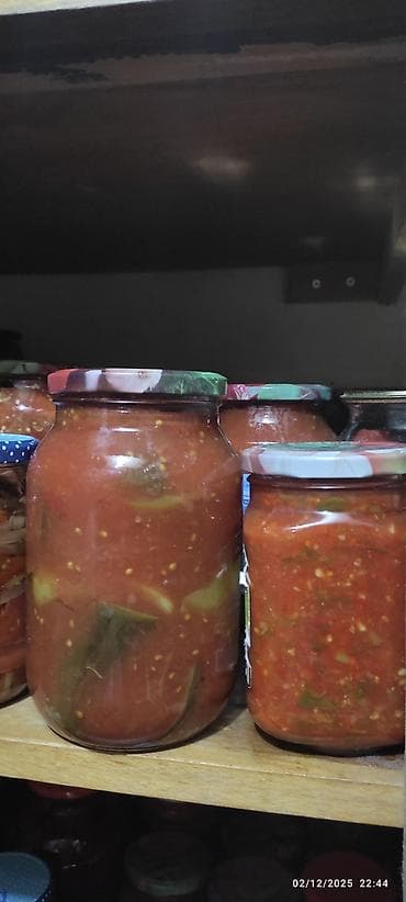 şuşə banka: Məhsul: Ev üsulu hazırlanan müxtəlif turşular və konservlər Tərkib və — 9