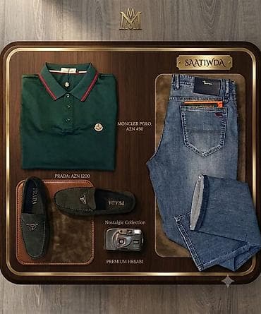 yun koynekler: Polo köynək, Moncler, rəng - Yaşıl — 1