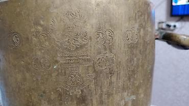 Qədim samovar, 1883 il, Mis