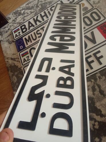 led isiqlar qiymeti: Fərdi dizaynlı lipa nömrə nişanları - Avtomobil üslubunda dekorativ — 2