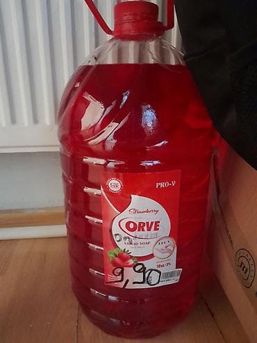 Məişət təmizliyi və yuyucu vasitələr paketi 1) Orve Strawberry Liquid
