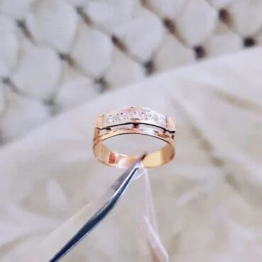 tək qaş: Nişan, Üzük, Sarı qızıl, 583 Əyar — 2