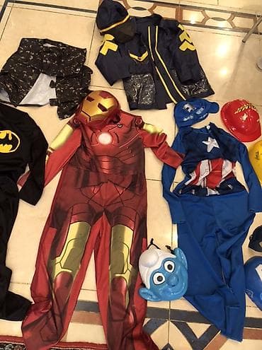 uz maskalari: Uşaq karnaval/günlük oyun üçün super qəhrəman temalı kostyum və — 10