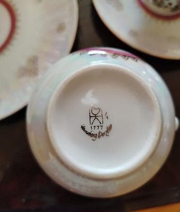 moyka hamam: Qəhvə dəsti, rəng - Ağ, Farfor, Madonna, 6 nəfərlik, Çexiya — 3