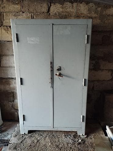 Metall dolab – iki qapılı, rəfli - Material: qalın metaldan lalafo.az -da Metall dolab – iki qapılı, rəfli - Material: qalın metaldan