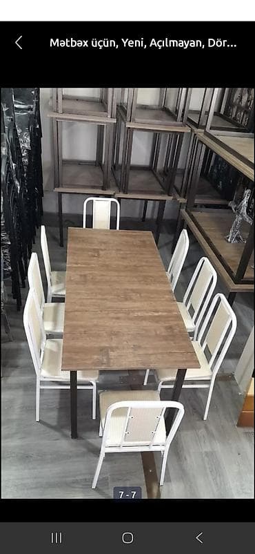 kuxna stulu: Yeni, Açılmayan, Dördbucaq masa — 2