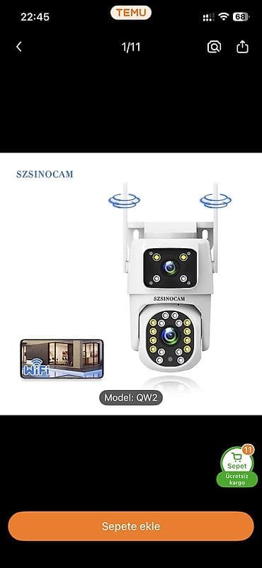 kamera gence: ✅Kamera satışı SZSINOCAM TY-Q2-2PCS WiFi təhlükəsizlik kameraları (2 — 5