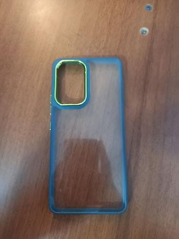 Şəffaf arxa səthli, mavi çərçivəli smartfon qabı. Samsung A53 Case at lalafo.az Şəffaf arxa səthli, mavi çərçivəli smartfon qabı. Samsung A53 Case