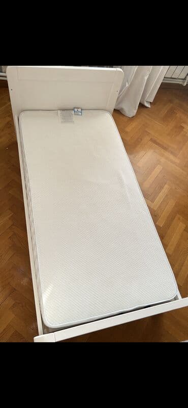 кровать трансформер: Для девочки и мальчика, Б/у, Четырехугольная, Колыбель, С бортиками, С матрасом, Без механизма качания — 5