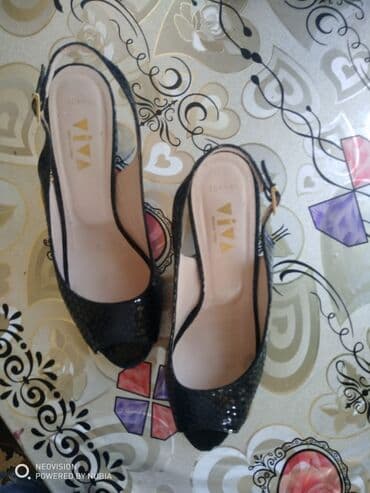 женские босоножки на танкетке: Ölçü: 40, İşlənmiş — 3