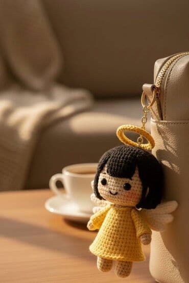 boyun kemeri: Kiçik mələk, böyük sevinc 😇💛 Handmade Yumi — indi sifariş et ✨ boyu- — 2