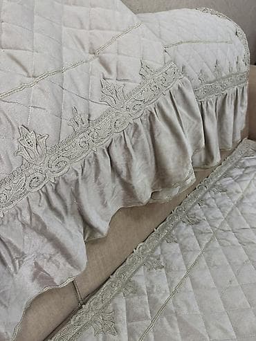 turkmen tekstil: Divan üçün rəng - Gümüşü Yataq örtüyü — 3