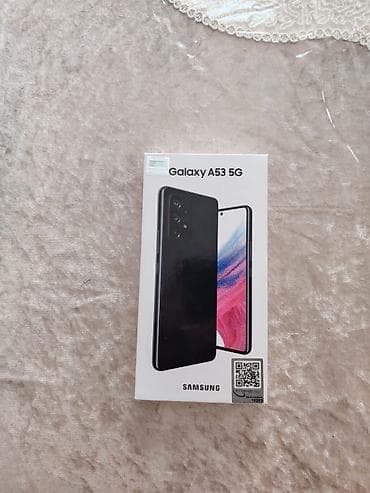 prostoy telefonlar: Samsung Galaxy A53 5G, 256 GB, rəng - Qara, Barmaq izi — 2