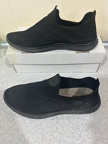 mibro lite 2: Qara slip-on kişi idman ayaqqabısı - Rəng: tam qara - Model: slip-on — 3