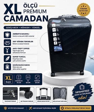 Premium səyahət çamadanı – L və XL ölçüləri Xüsusiyyətlər: - Geniş lalafo.az -da Premium səyahət çamadanı – L və XL ölçüləri Xüsusiyyətlər: - Geniş
