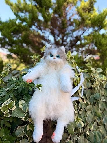 oyunca: Məhsul: Realistik pişik peluş oyuncaqları - Növlər: 3 fərqli rəng — 4
