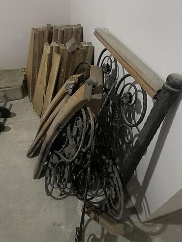 demir pec: Metal vintli pilləkən dəsti - Material: qalın divarlı metal mərkəzi — 5