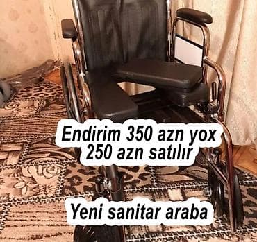 Əlil arabaları: Məhsul: Əlil arabası / sanitar araba Təsvir: - Rahat oturacaq və bel — 4