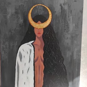 gəmi şəkilləri: İntuisiya. Aydınlıq və qaranlıq arasında. 80×90 Kətan üzərində akril — 1