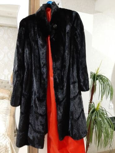 2020 kurtka modelleri: Kürk, L, rəng - Qara — 2