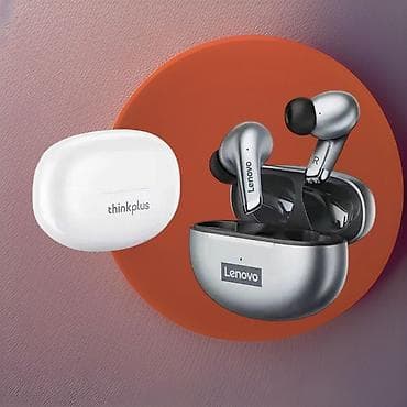 loreal true match qiymeti: Yeni Simsiz (Bluetooth) Qulaqcıqlar, Lenovo, rəng - Gümüşü — 5