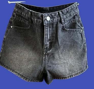 sort pişiklər: Qadın denim şort Material: 70% pambıq, 30% viskoza Ölçü 34 (XS) — 2