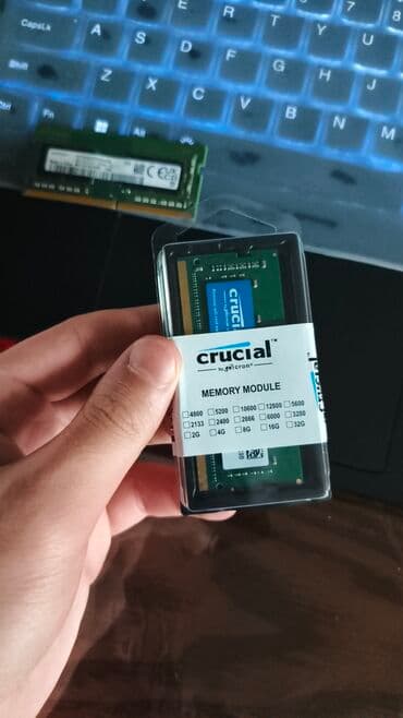 Operativ yaddaş (RAM) Crucial, 8 GB, 3200 Mhz, DDR4, Noutbuk üçün, Yeni lalafo.az -da Operativ yaddaş (RAM) Crucial, 8 GB, 3200 Mhz, DDR4, Noutbuk üçün, Yeni